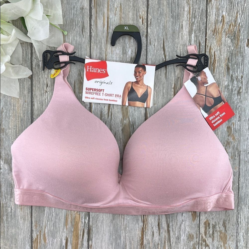 Women’s Hanes Originals Super Soft Contour Wirefree Bra Size XL